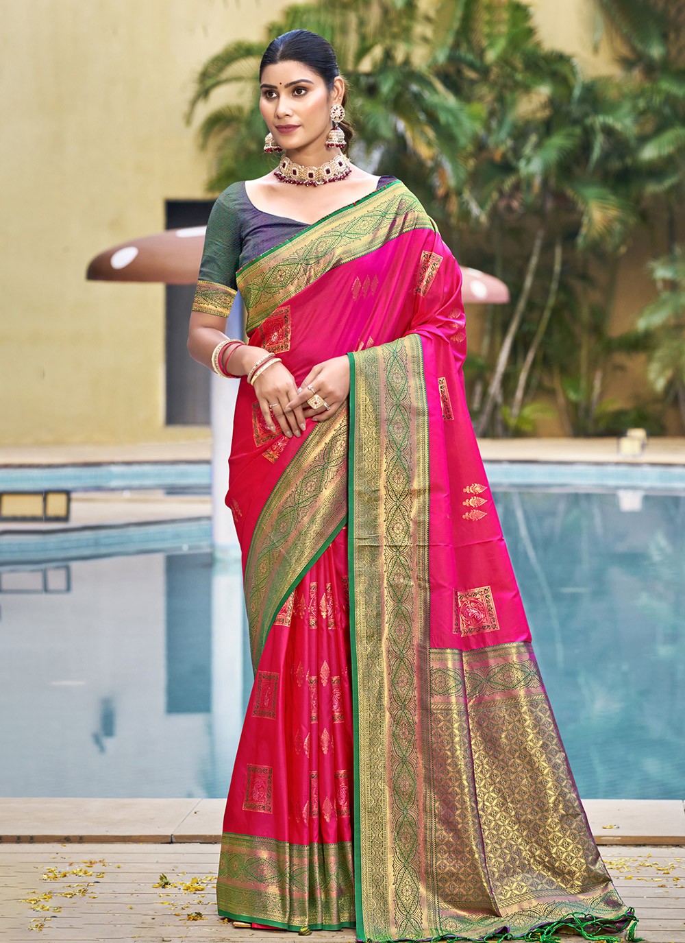 Classic Weaving Zari Silk Saree - S9998