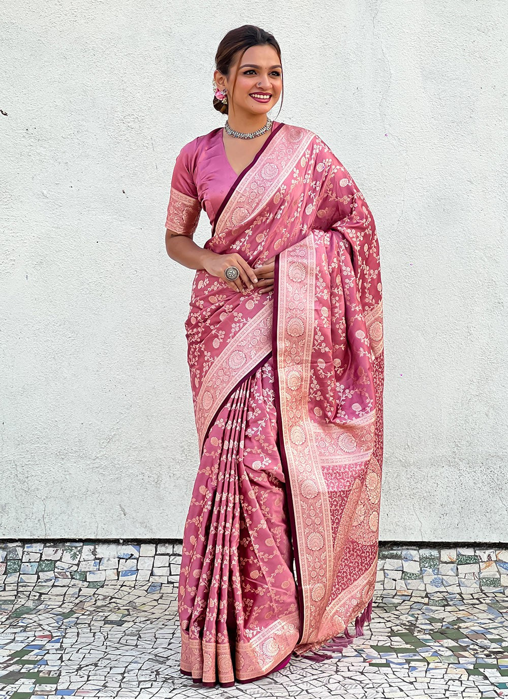 Traditional Woven Banarasi Silk Saree - S10347