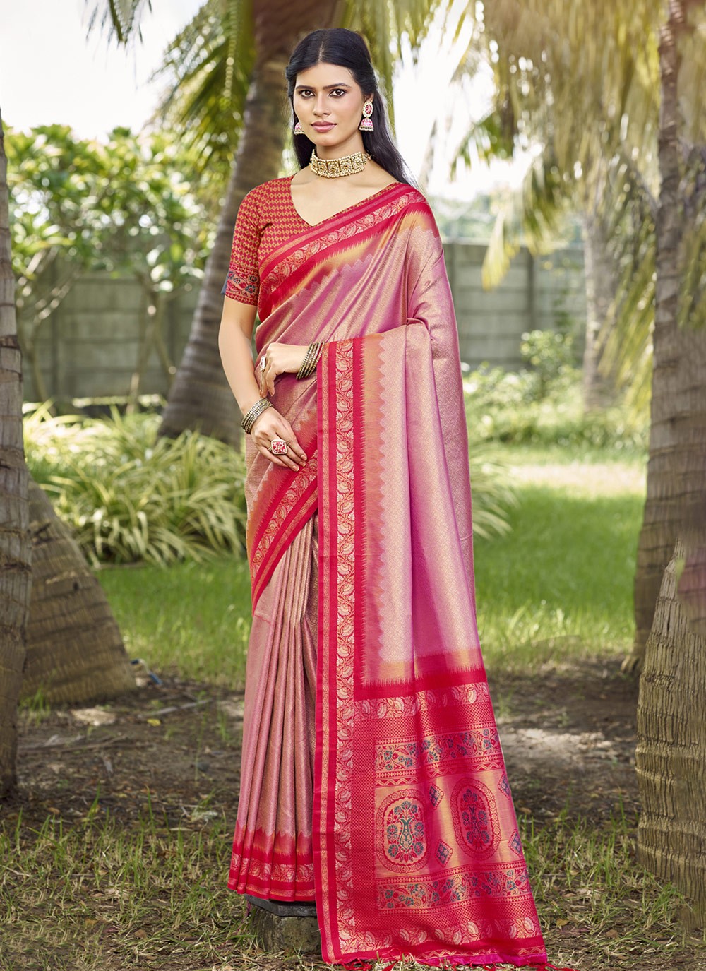 Woven Silk Saree - S12148