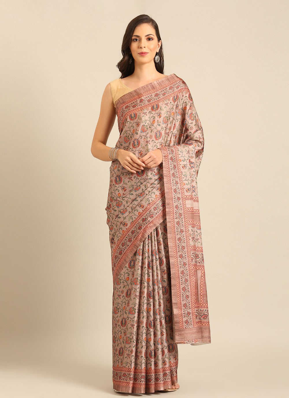 Contemporary Printed Cotton Saree - S8041