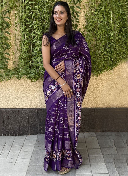 Printed Cotton Silk Saree - S11962