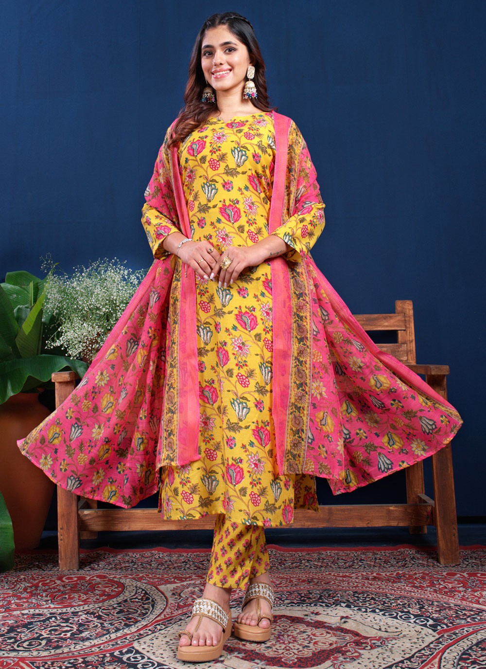 Blended Cotton Salwar Suit - T4040