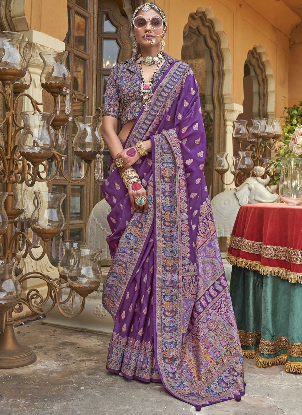 Classic Printed Silk Saree - S9610