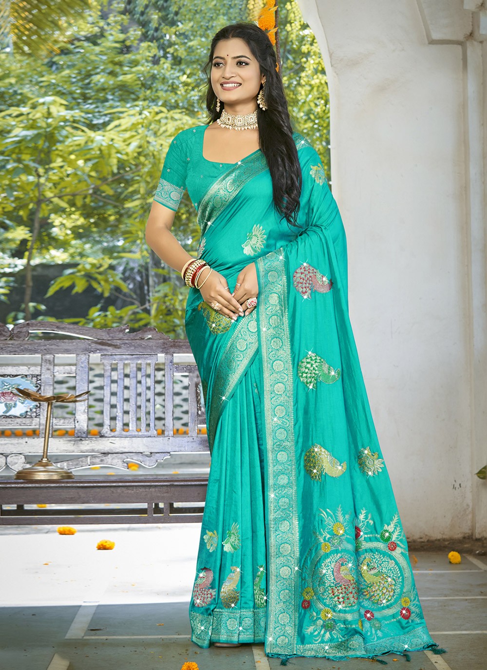 Printed Silk Saree - S12270