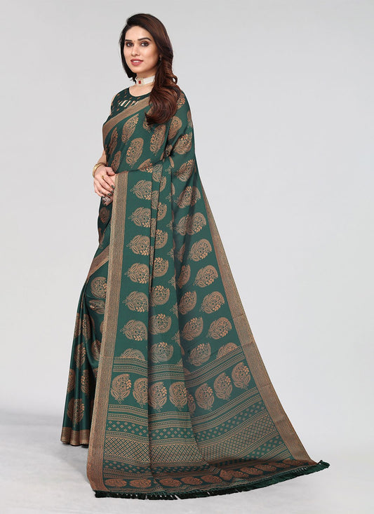 Classic Printed Chiffon Saree - S4683