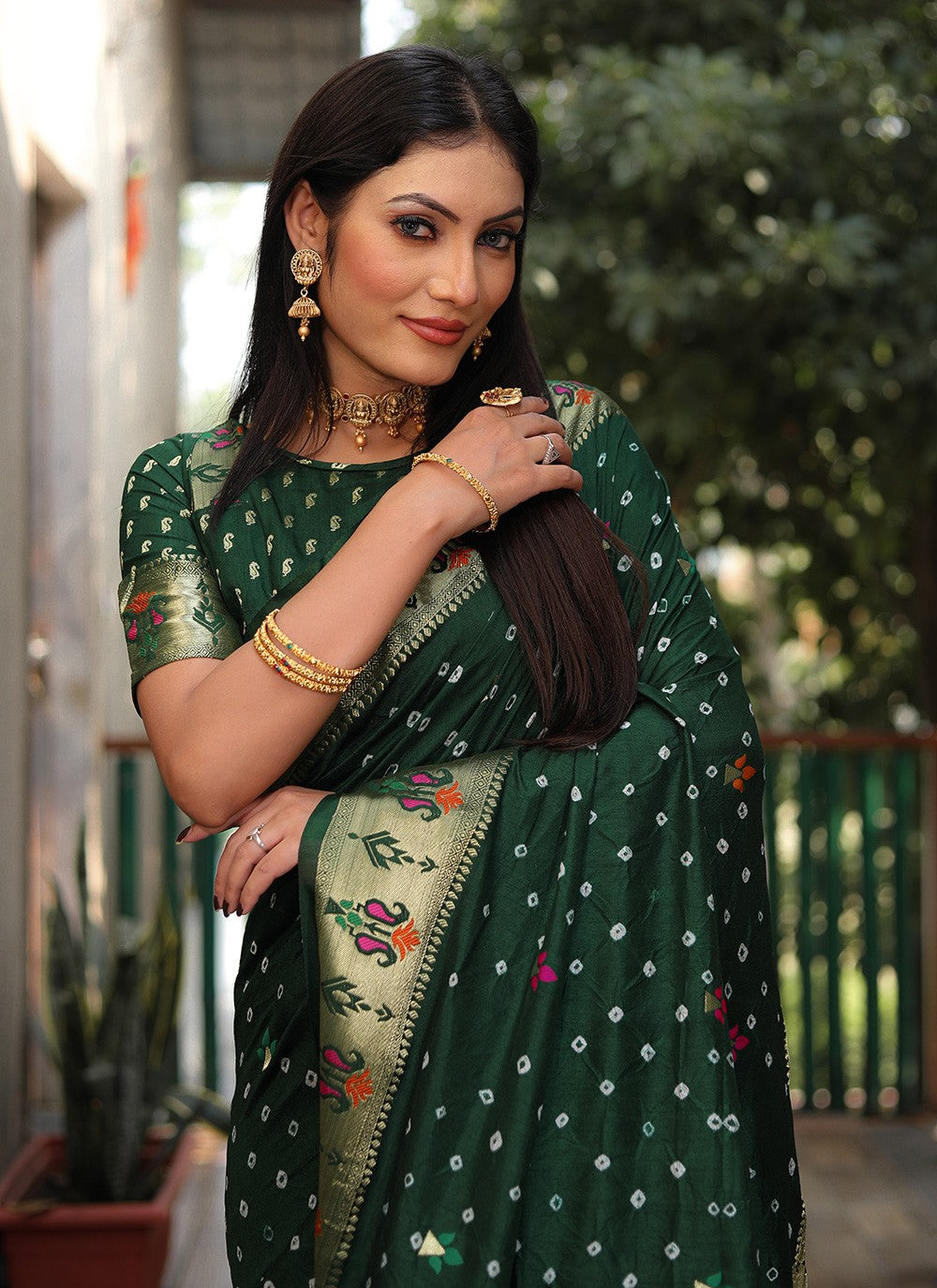 Classic Printed Silk Saree - S8943