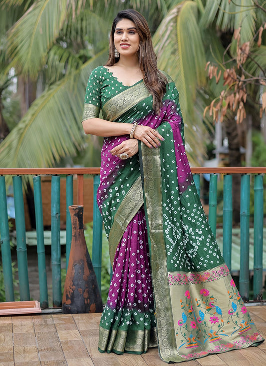 Contemporary Printed Silk Saree - S8616