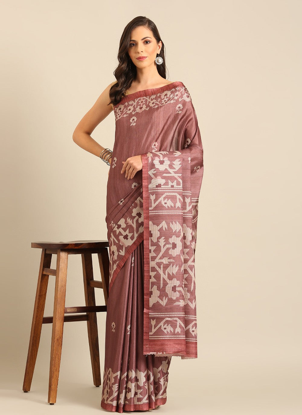 Contemporary Printed Cotton Saree - S8010