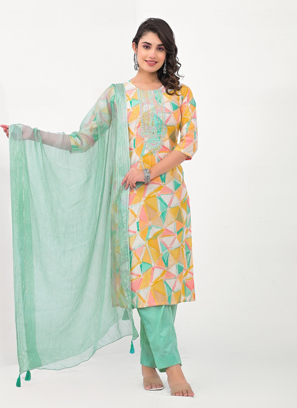 Cotton Pant Style Suit - T3023