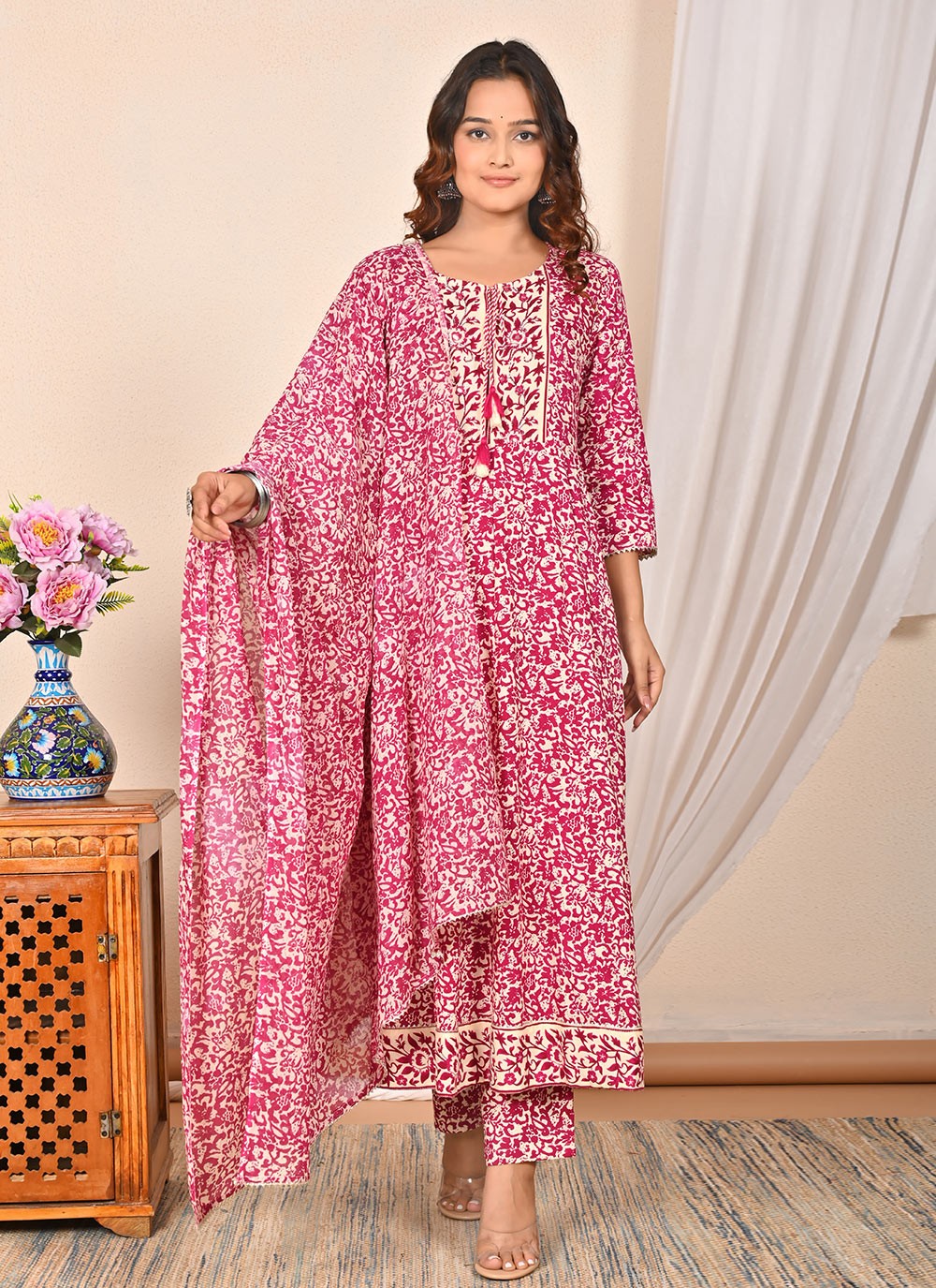 Cotton , Rayon Salwar Suit - T3638