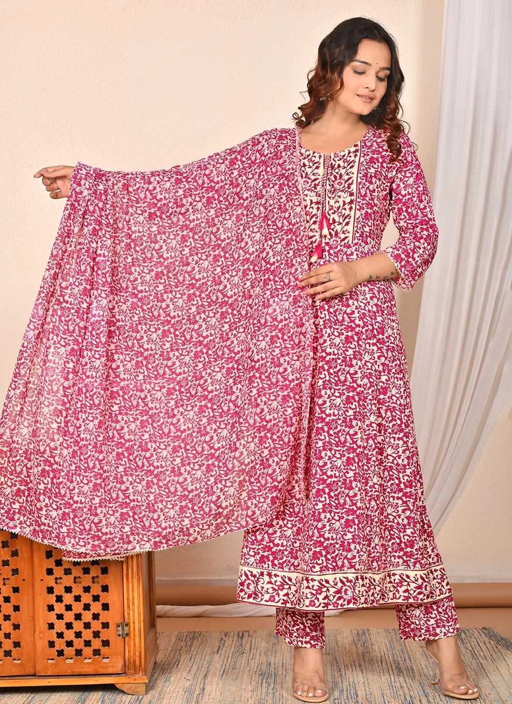 Cotton , Rayon Salwar Suit - T3638