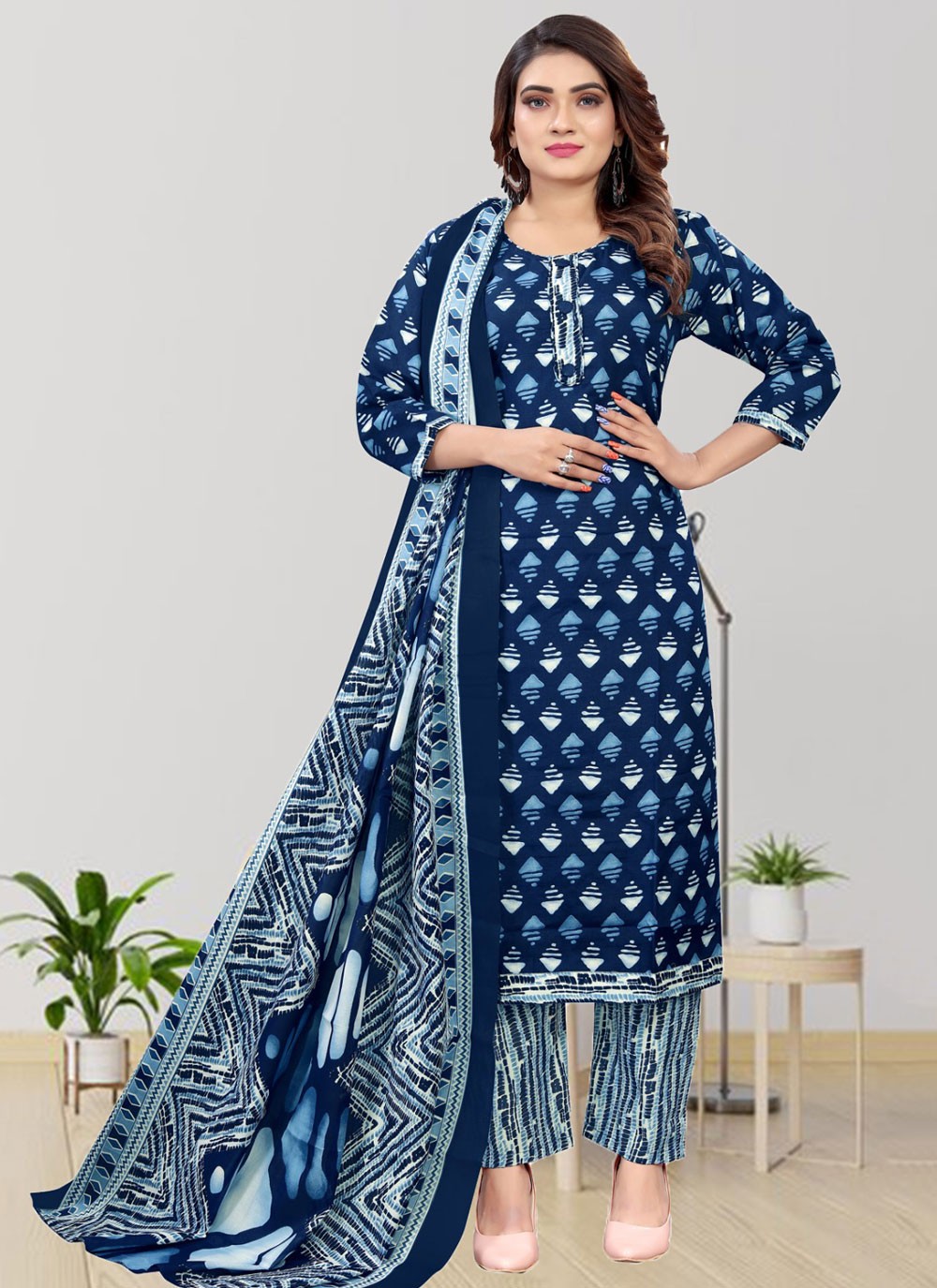 Cotton Salwar Suit - T2406