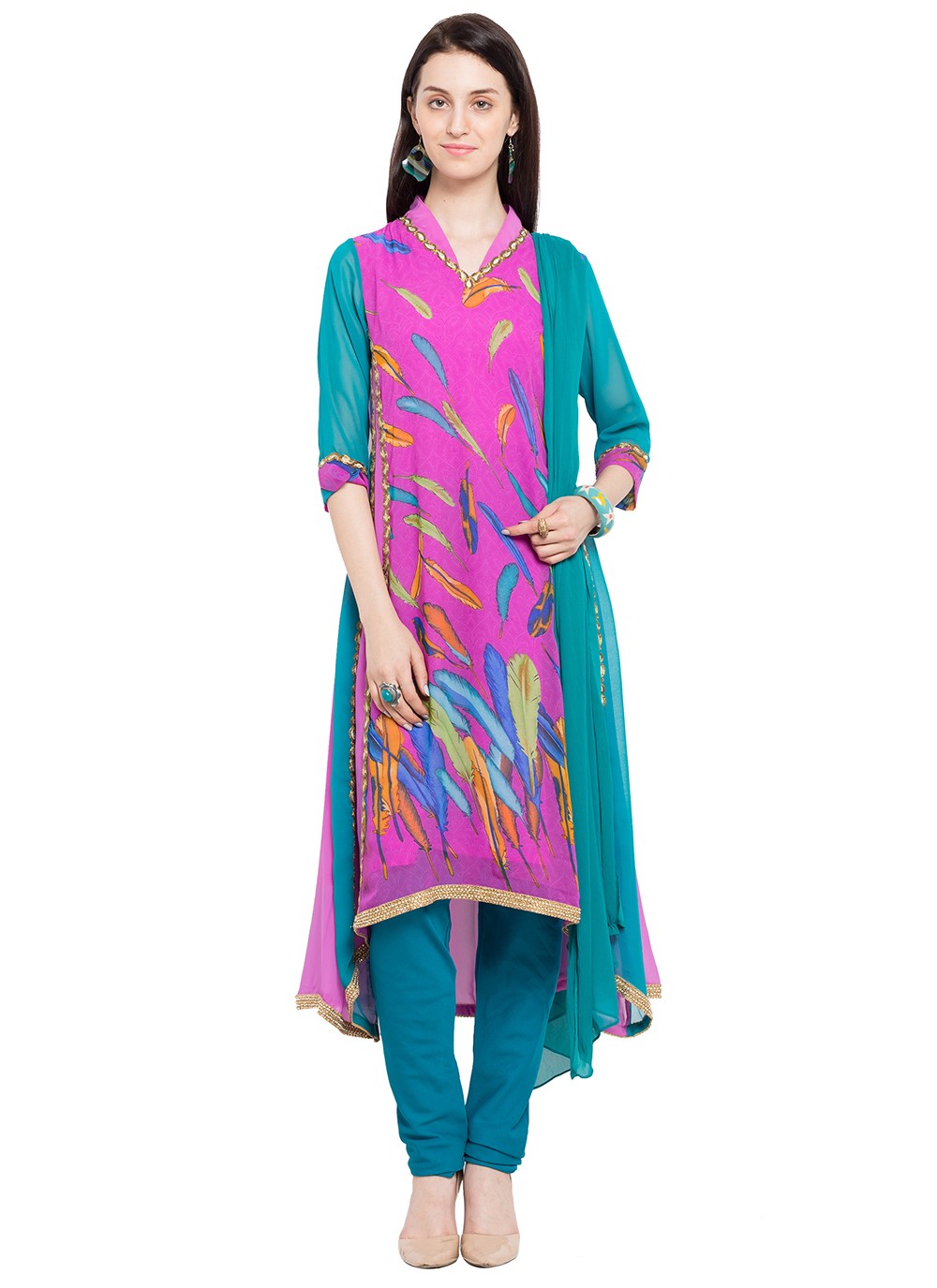 Faux Georgette Salwar Suit - T237