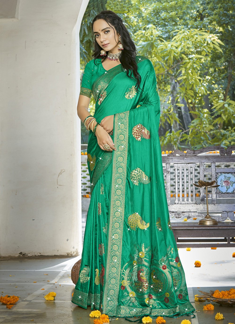 Printed Silk Saree - S12270