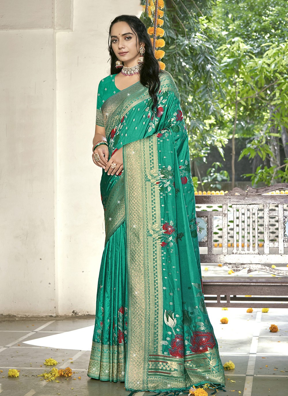 Printed Silk Saree - S12228