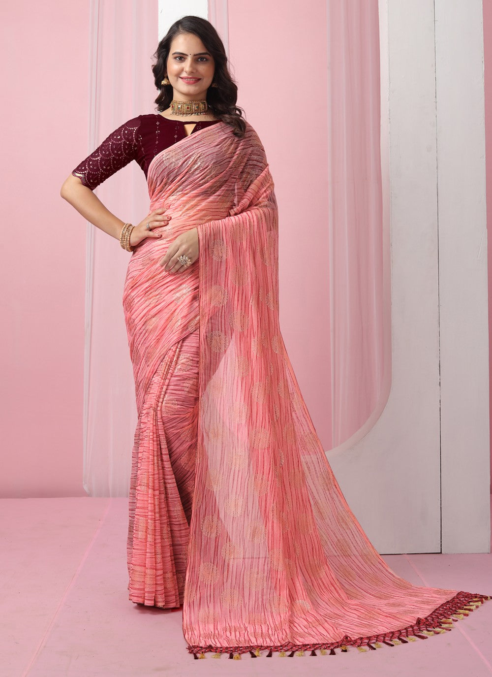 Classic Designer Georgette Saree - S3724