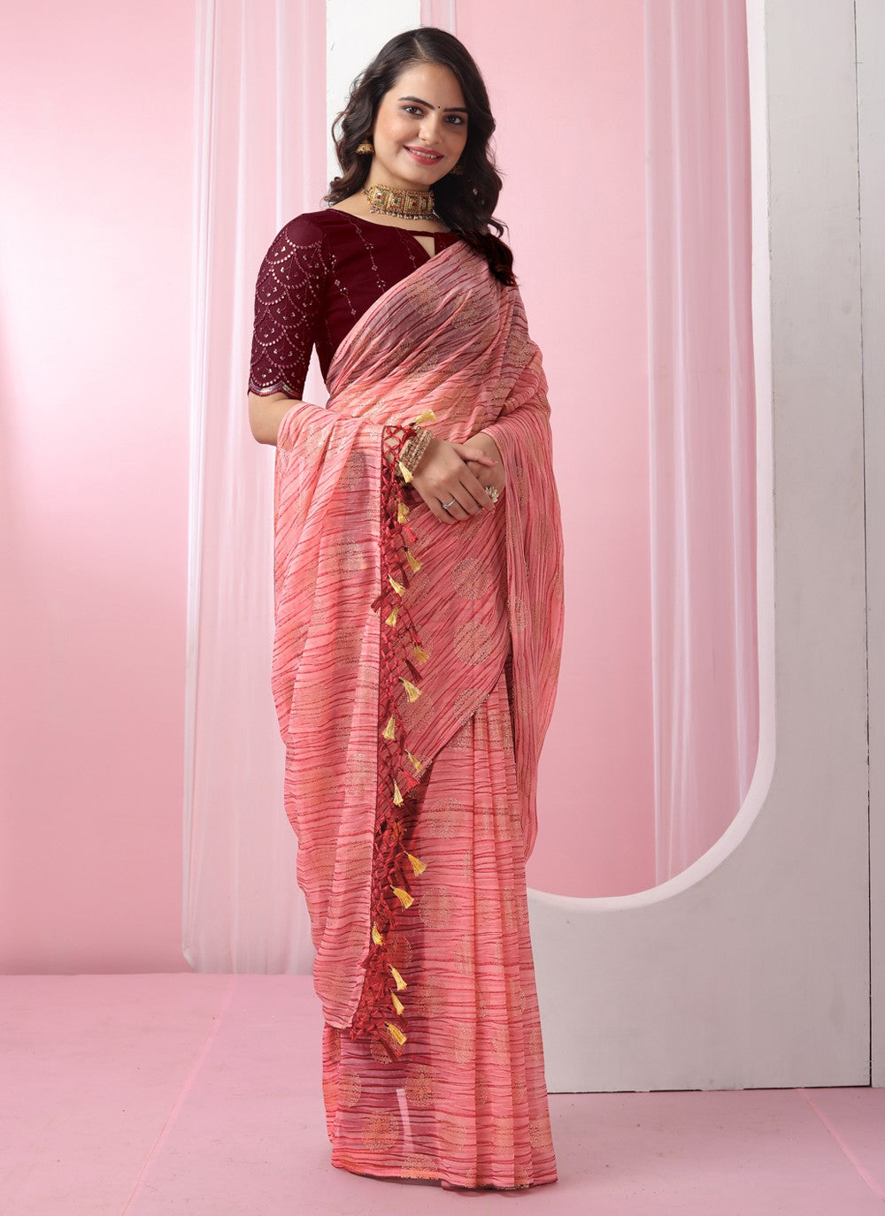 Classic Designer Georgette Saree - S3724