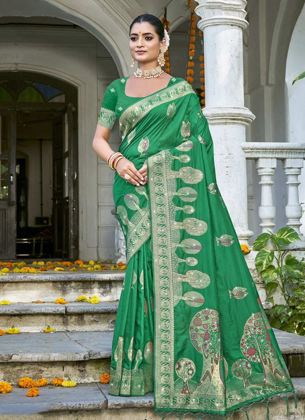 Printed Silk Saree - S12160