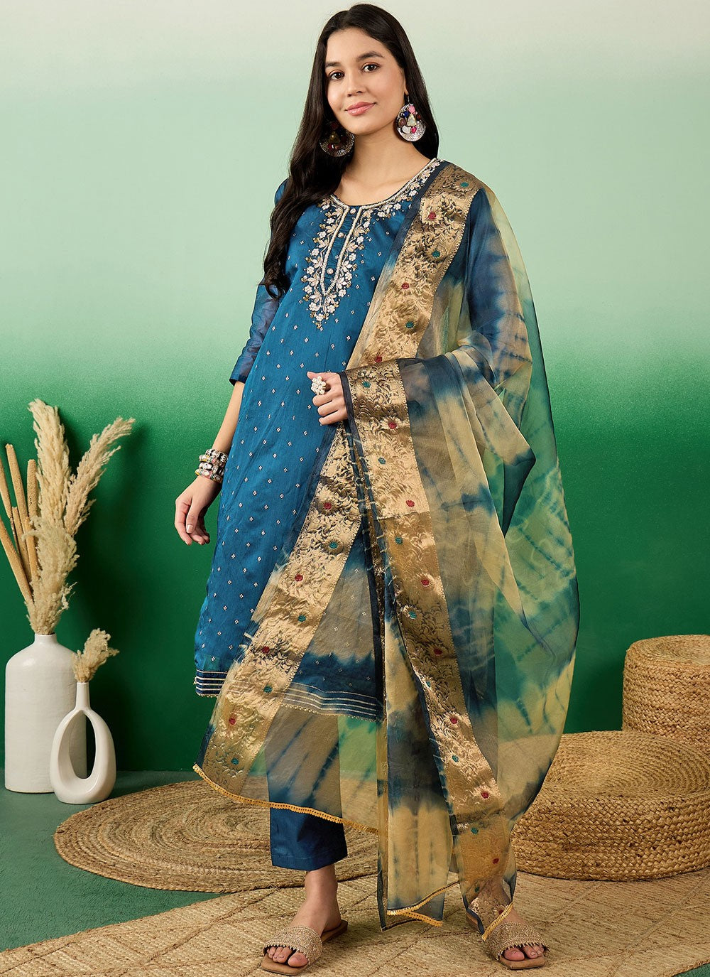 Silk Salwar Suit - T2945