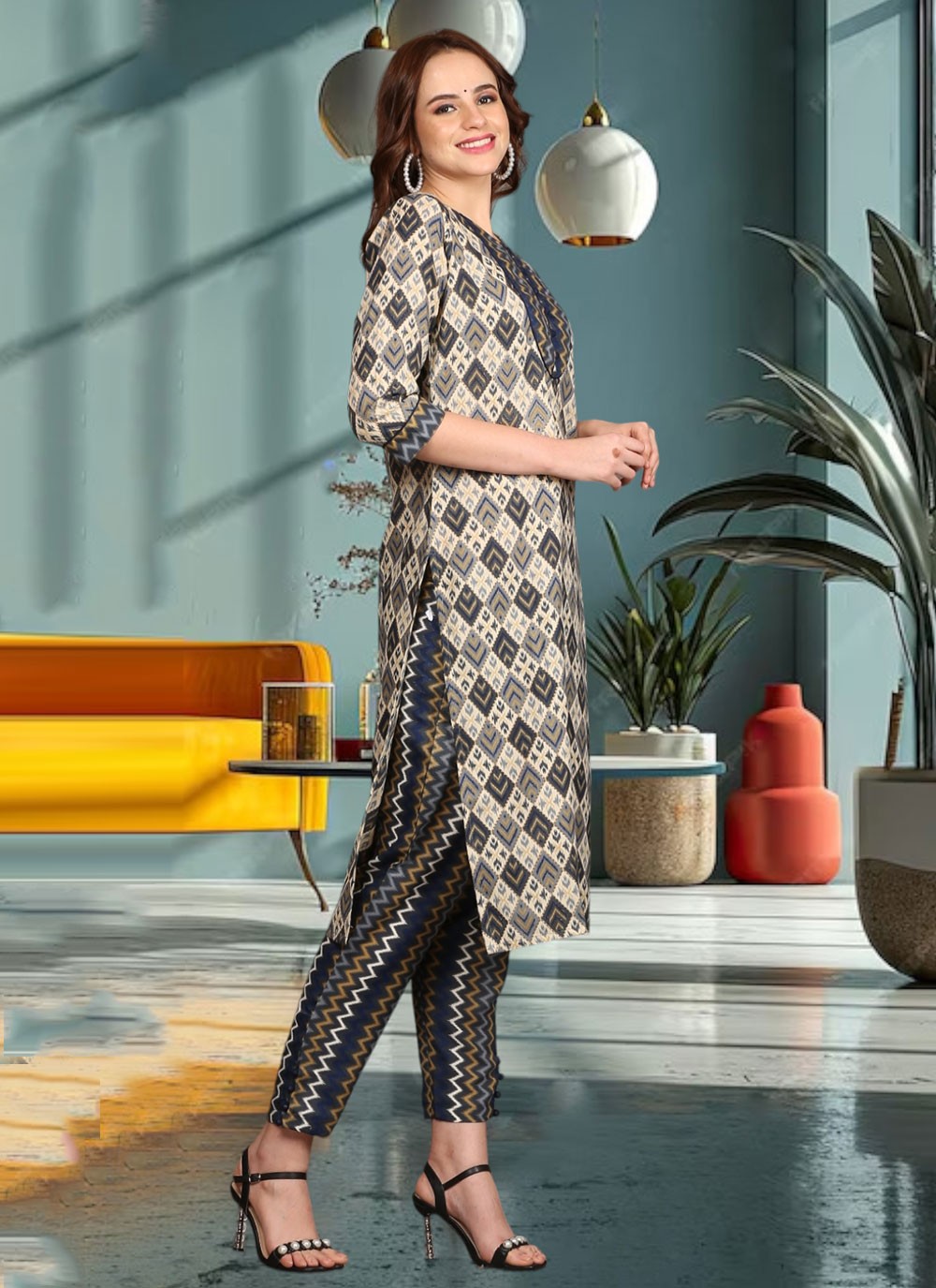 Rayon Salwar Suit - T2566