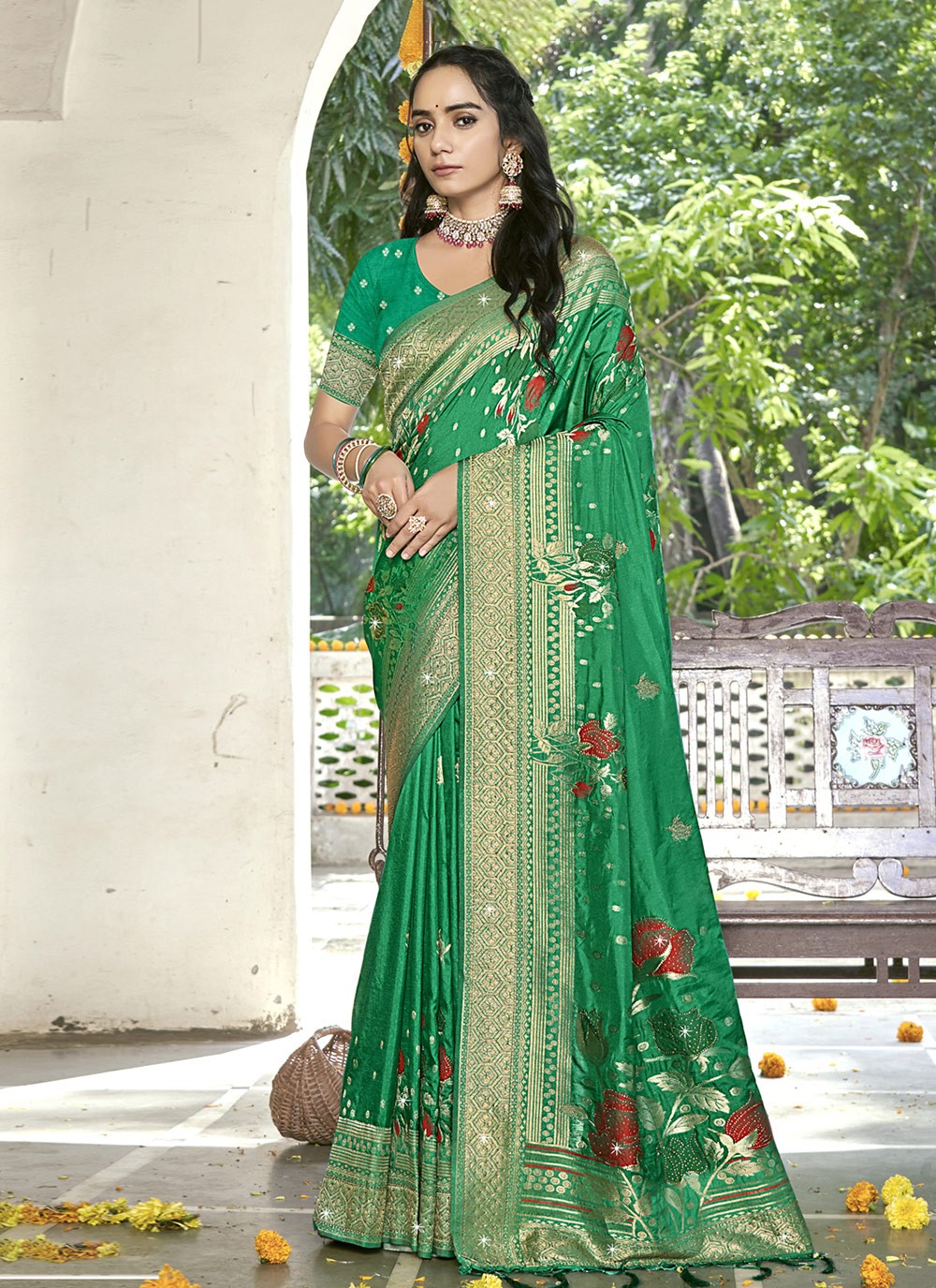 Printed Silk Saree - S12228