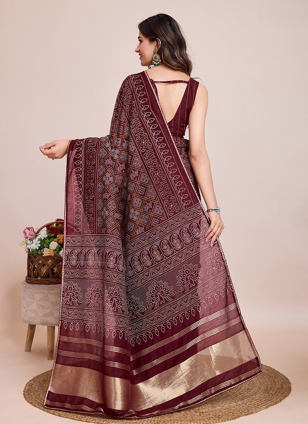 Classic Printed Cotton Silk Saree - S7900