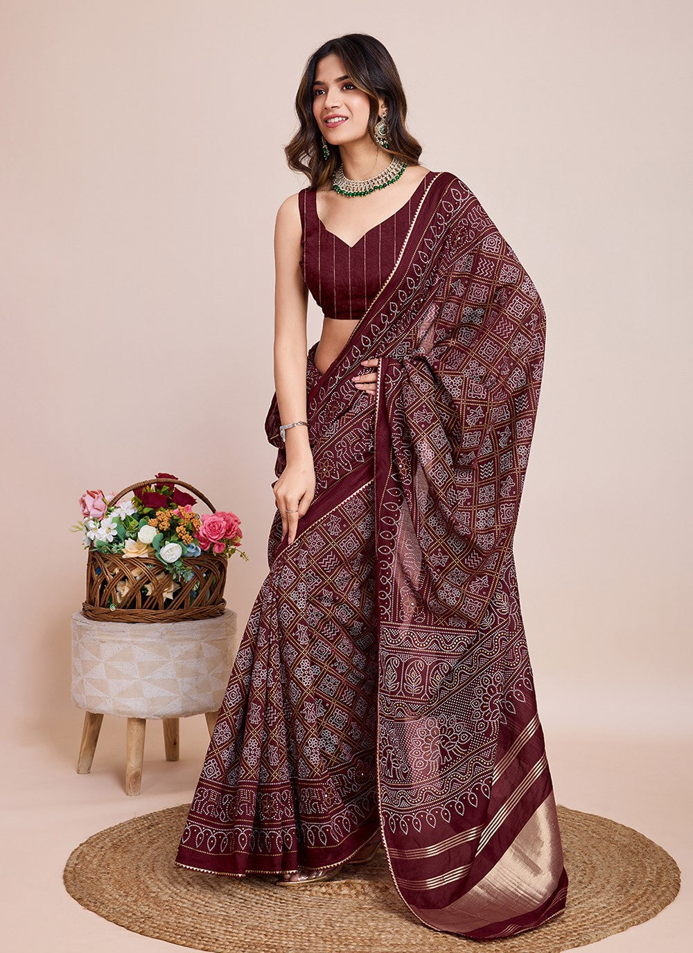 Classic Printed Cotton Silk Saree - S7900