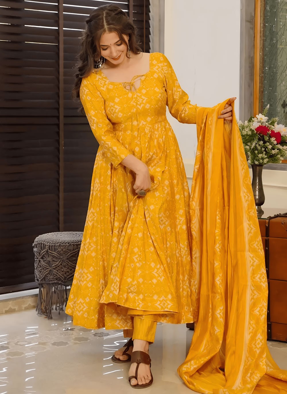 Muslin Salwar Suit - T4102