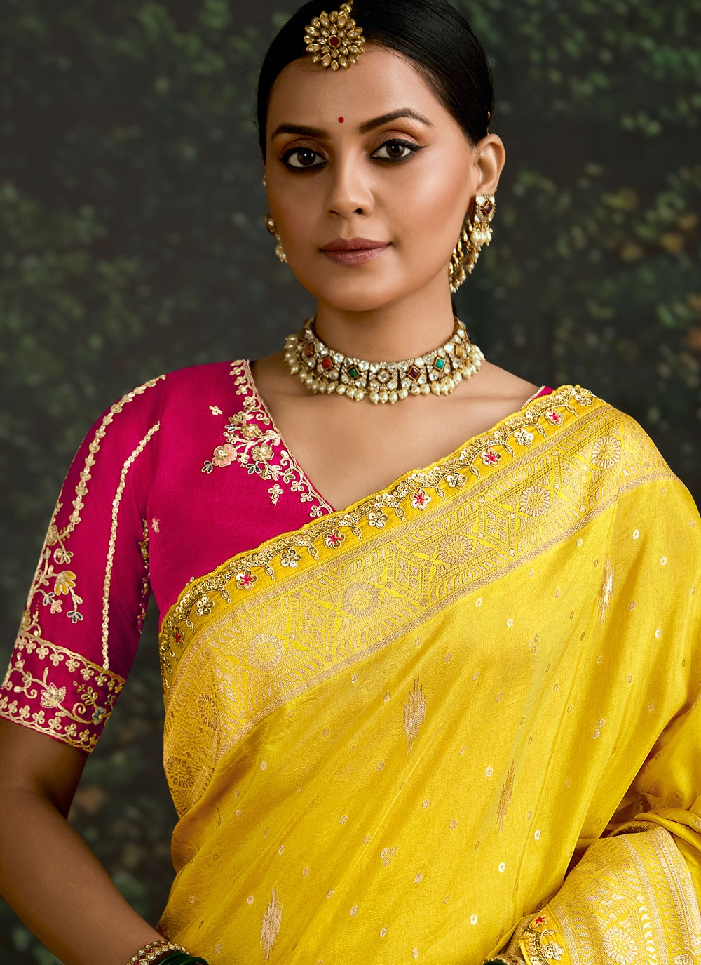 Classic Border Work Pure Dola Saree - S9686