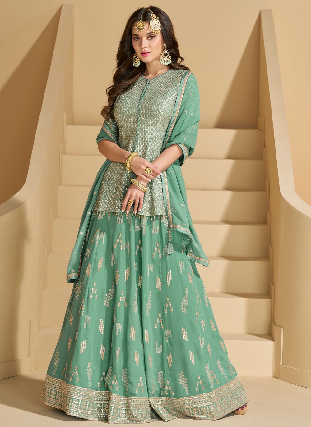 Mehendi Lehenga