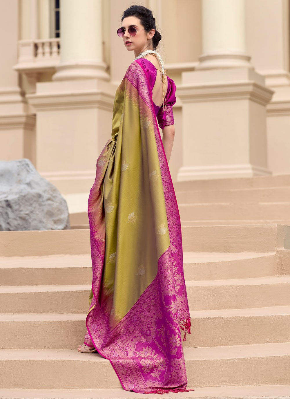 Weaving Zari Pure Silk Saree - S11970