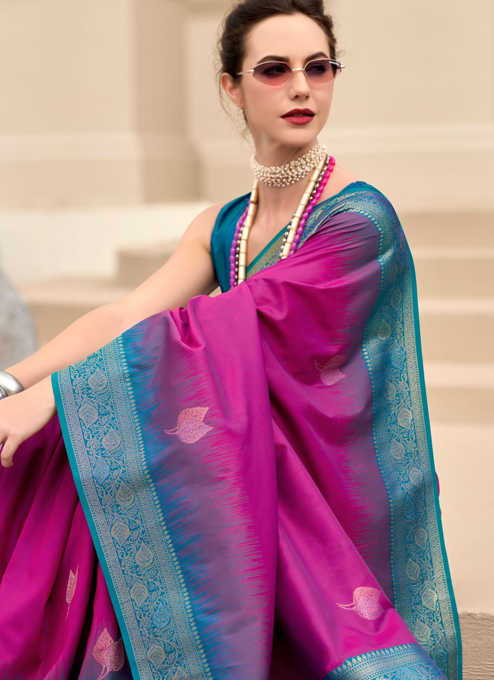 Weaving Zari Pure Silk Saree - S11970