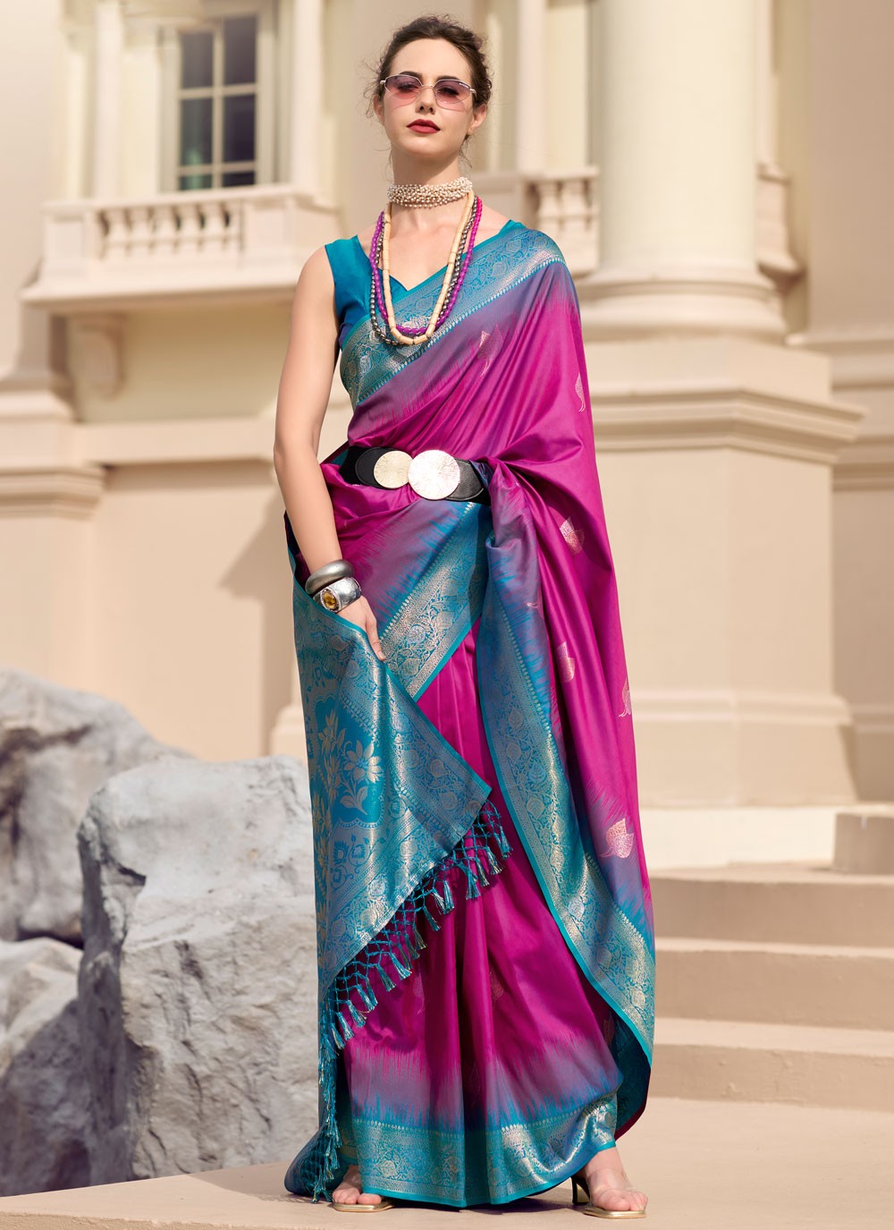 Weaving Zari Pure Silk Saree - S11970