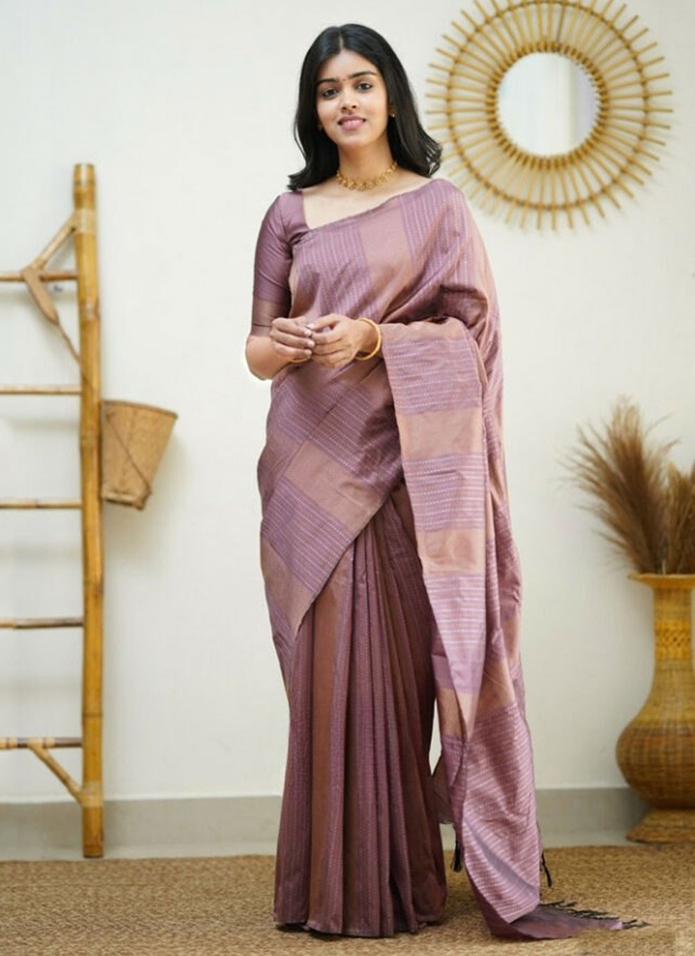 Classic Woven Banarasi Silk Saree - S6002