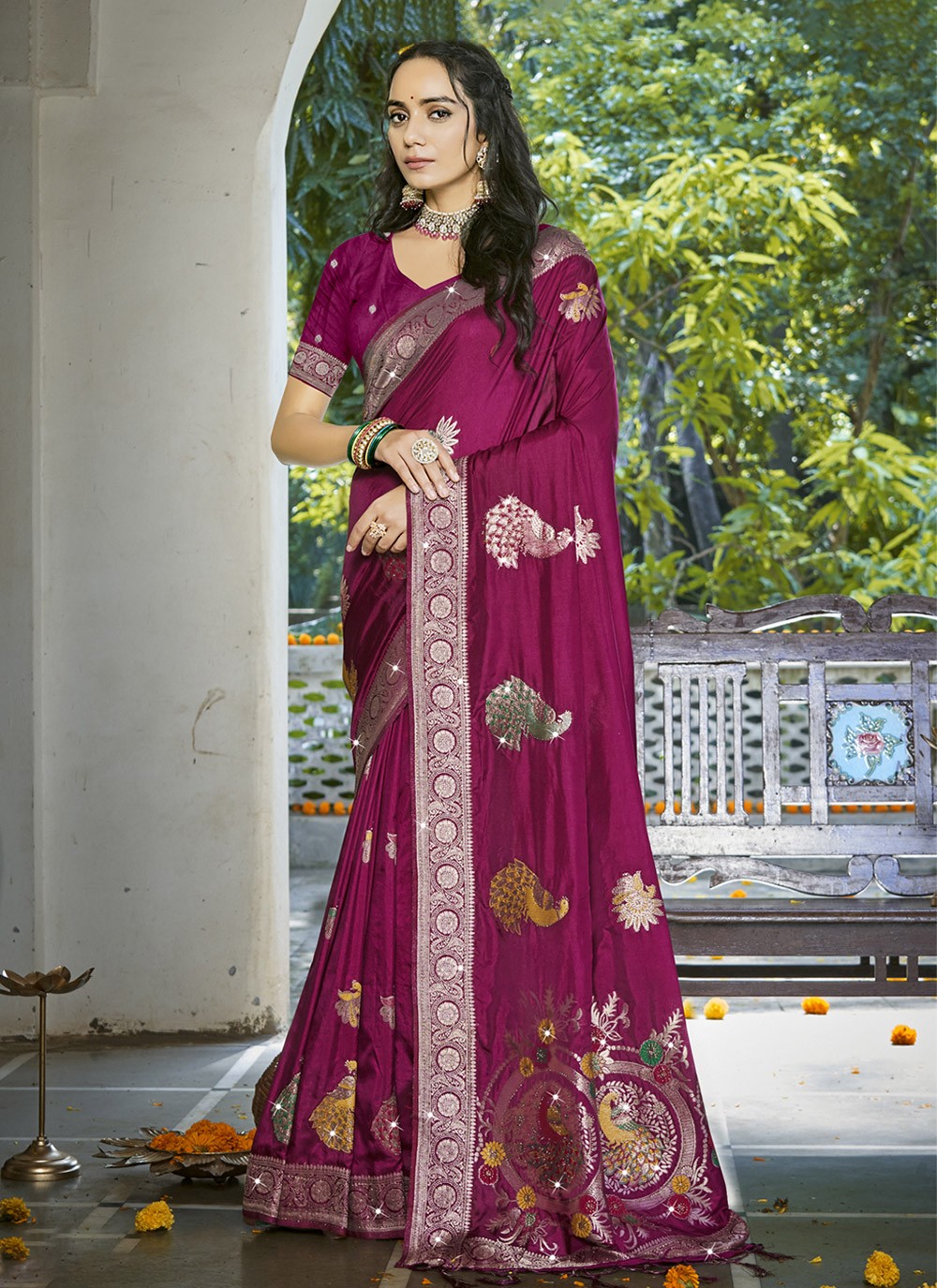 Printed Silk Saree - S12270