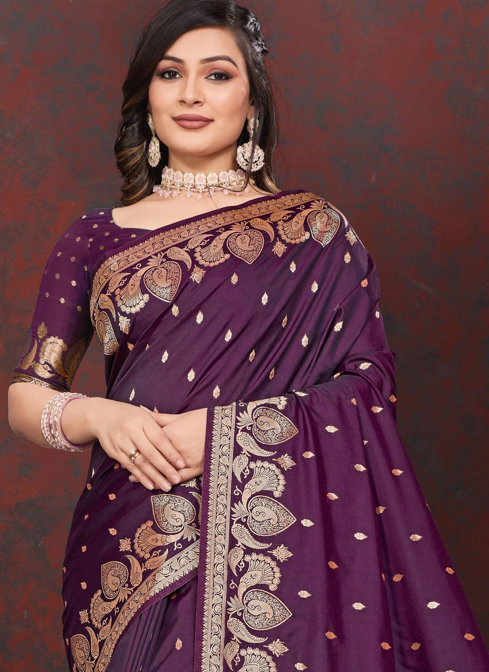 Weaving Zari Silk Saree - S12207