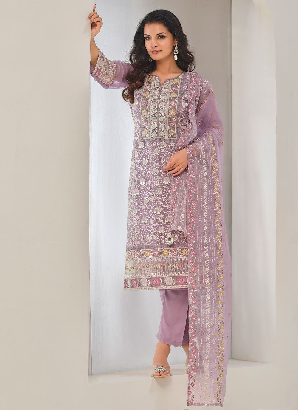 Chiffon Salwar Suit - T3233