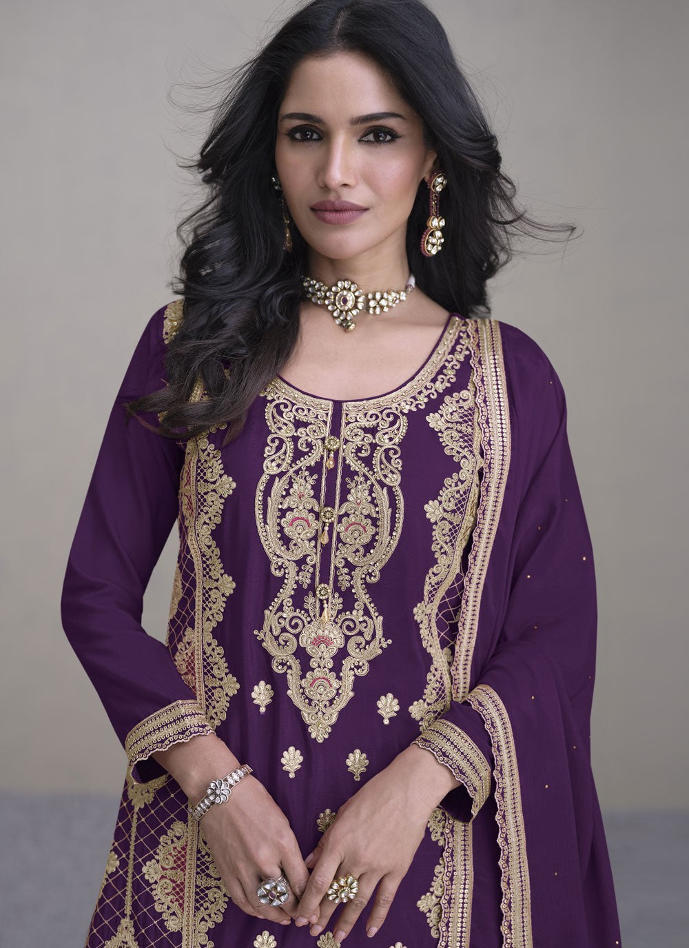 Chinon Salwar Suit - T3881