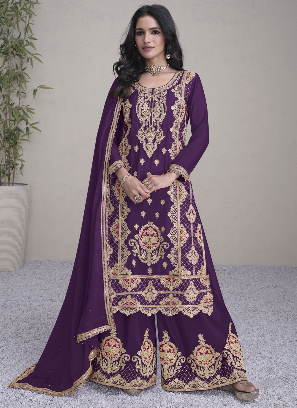 Chinon Salwar Suit - T3881