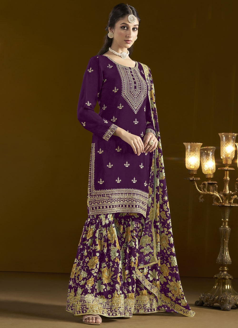 Chinon Salwar Suit - T3810