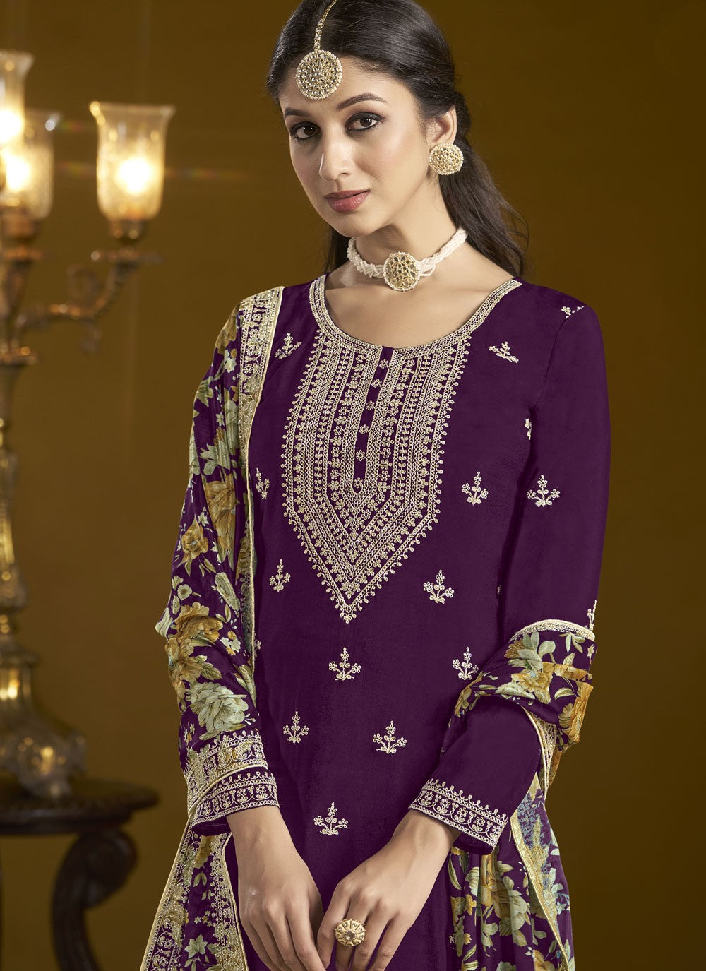 Chinon Salwar Suit - T3810