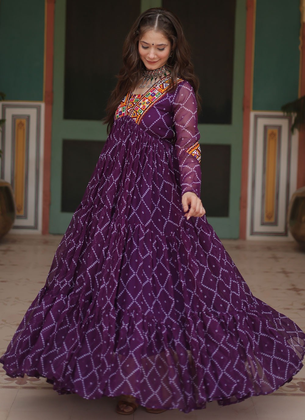 Faux Georgette Gown - G1573