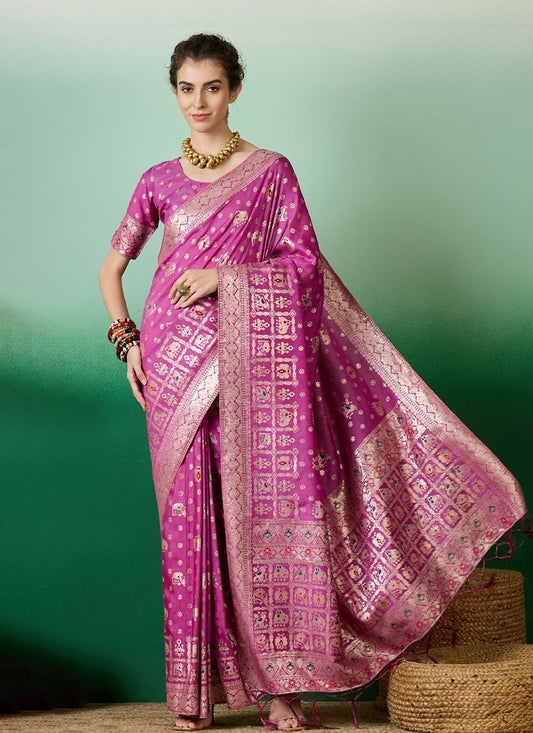 Traditional Jacquard Work Cotton Saree - S6968