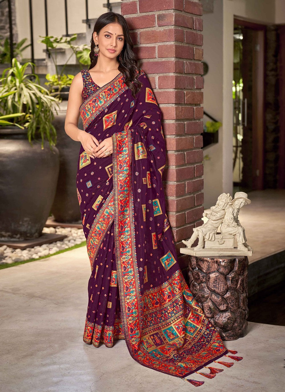 Designer Woven Cotton Silk Saree - S3129