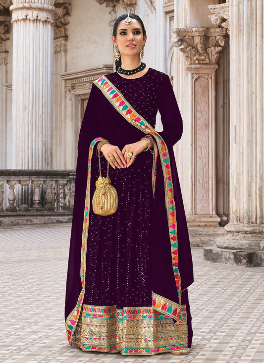 Georgette Anarkali - T846