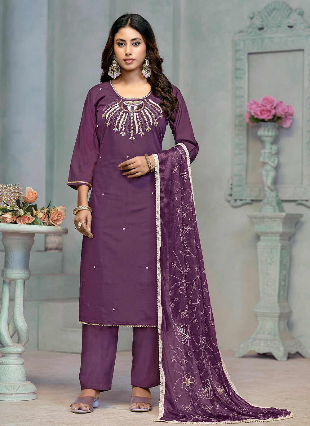 Cotton , Rayon Salwar Suit - T3074