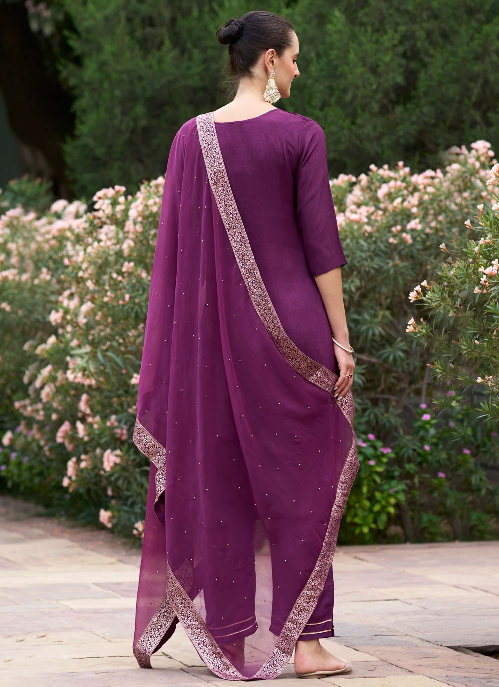 Silk Blend Salwar Suit - T3670