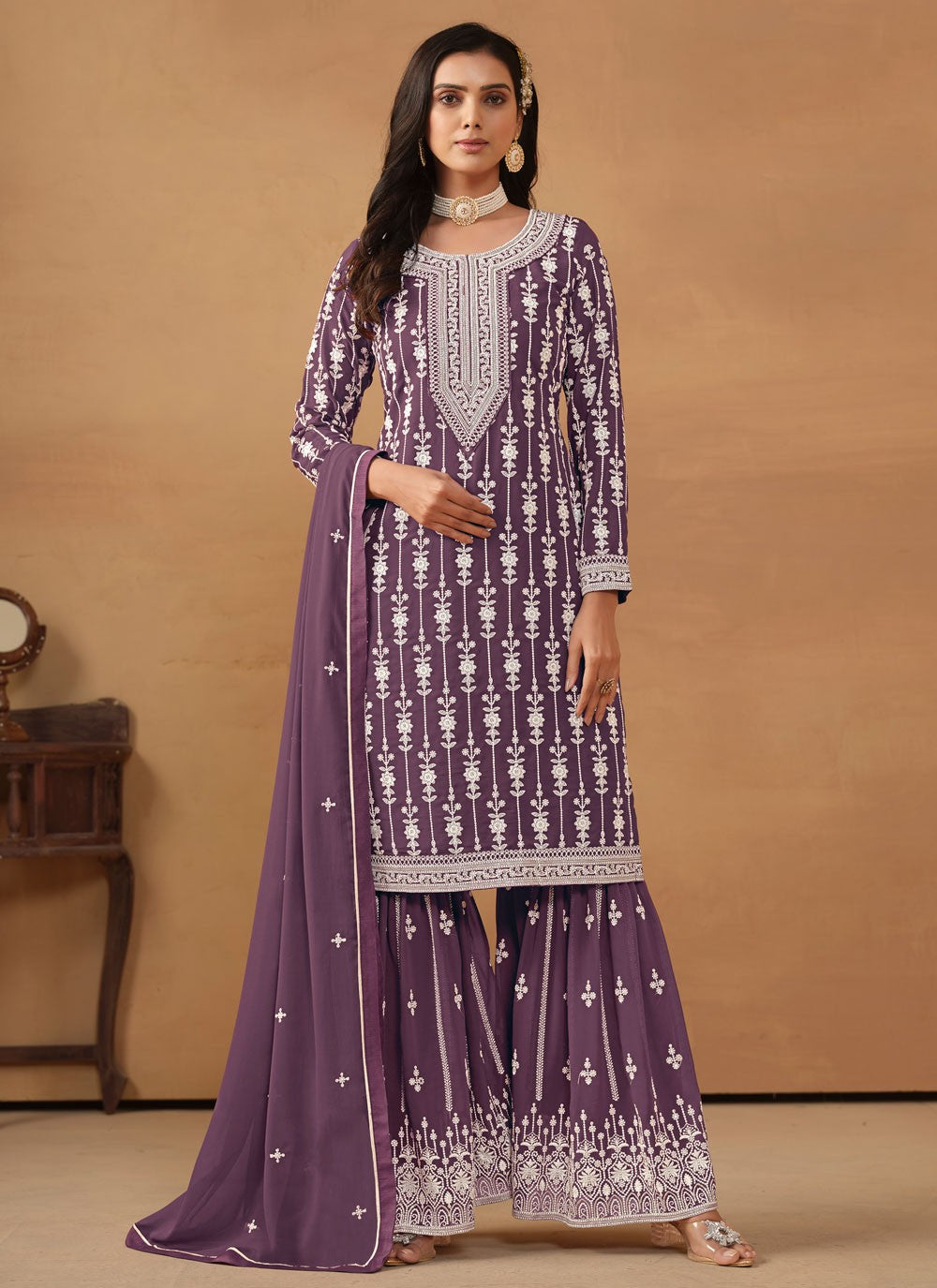 Faux Georgette Salwar Suit - T2068