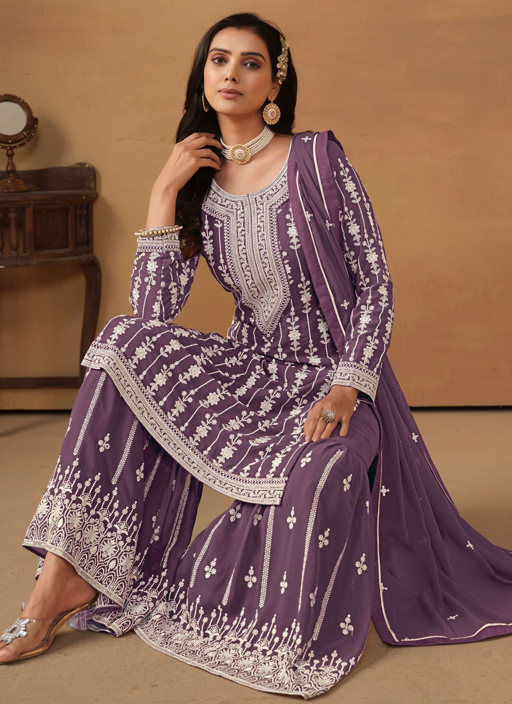 Faux Georgette Salwar Suit - T2068