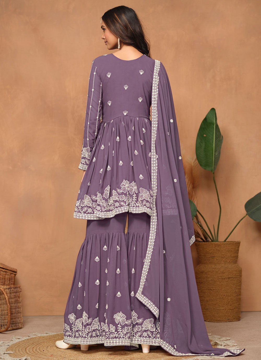 Faux Georgette Salwar Suit - T3209